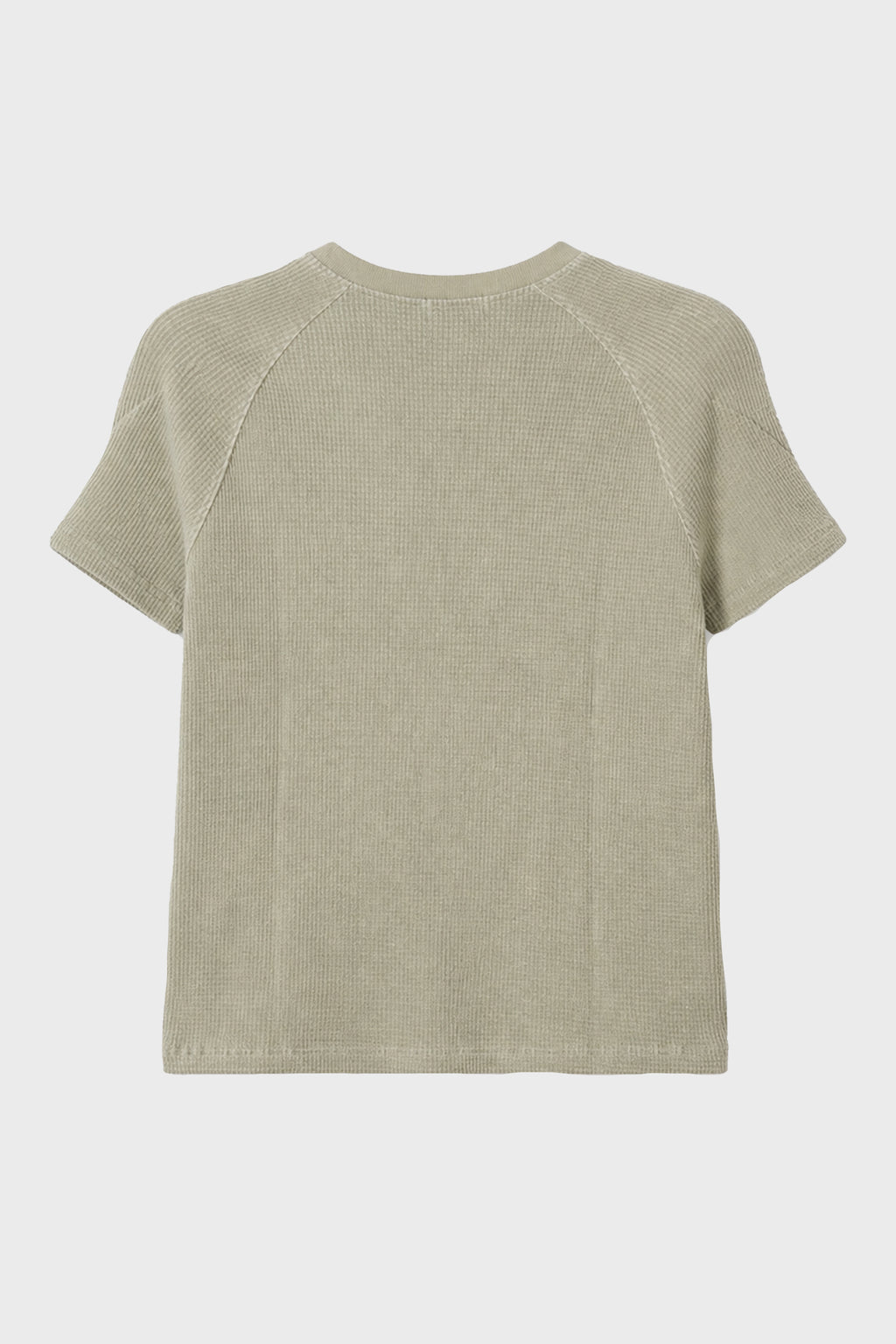 BULK SHOULDER WAFFLE T-SHIRT KHAKI