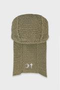 TC DESTROYED CROCHET TAIL HAT BEIGE
