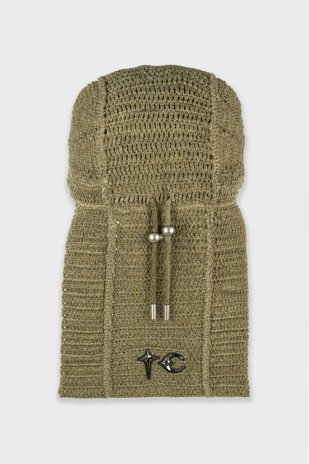 TC DESTROYED CROCHET TAIL HAT BEIGE