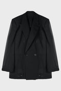 TRANSPARENT DOUBLE BREASTED JACKET WITH 4 BUTTONS