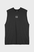 SLEEVELESS CRPD SMUDGE BLACK + 44 GRAFF DIRTY WHITE