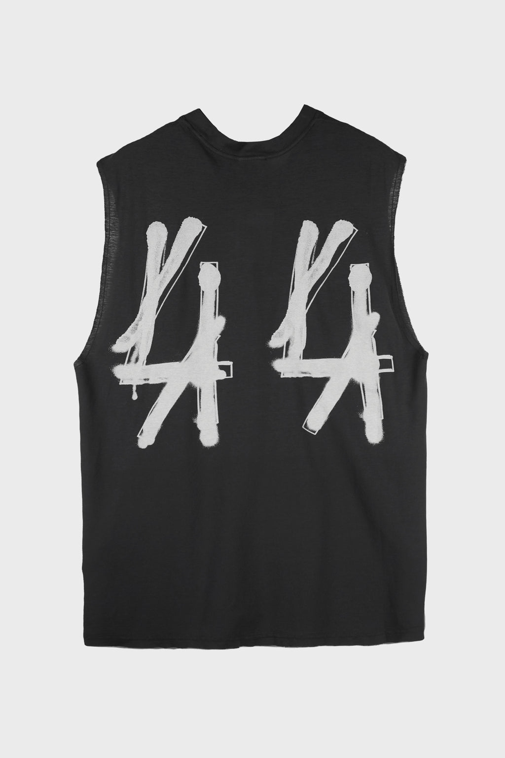 SLEEVELESS CRPD SMUDGE BLACK + 44 GRAFF DIRTY WHITE