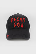 CAP BLACK + FRONT RAW SIGNAL RED