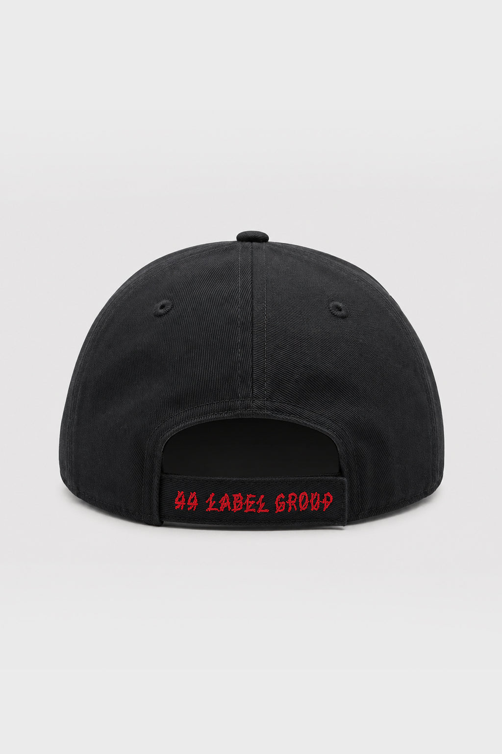 CAP BLACK + FRONT RAW SIGNAL RED