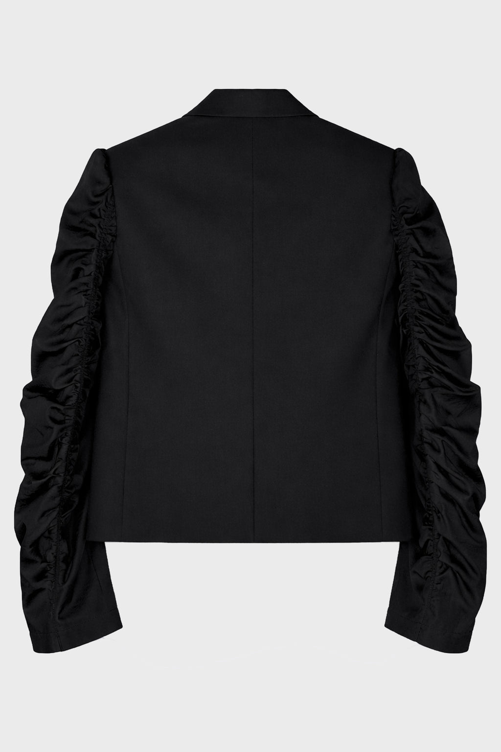 PANELLED-SLEEVE BLAZER BLACK