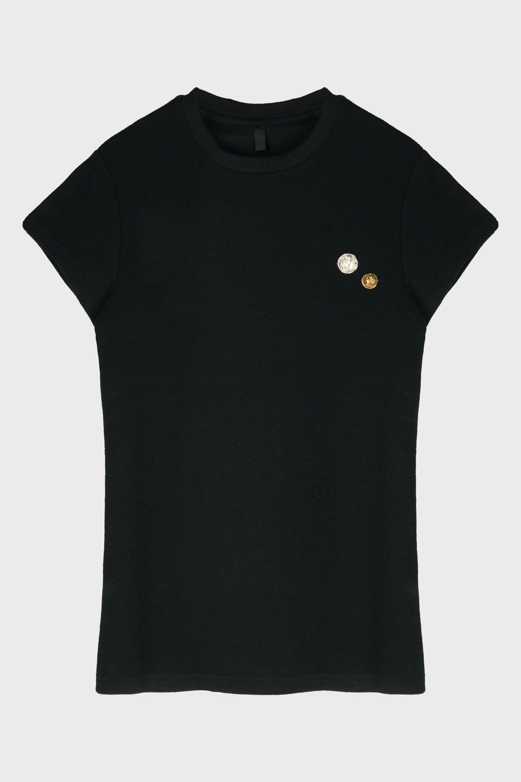 TIGHT SHORT-SLEEVED T-SHIRT BLACK