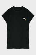 TIGHT SHORT-SLEEVED T-SHIRT BLACK