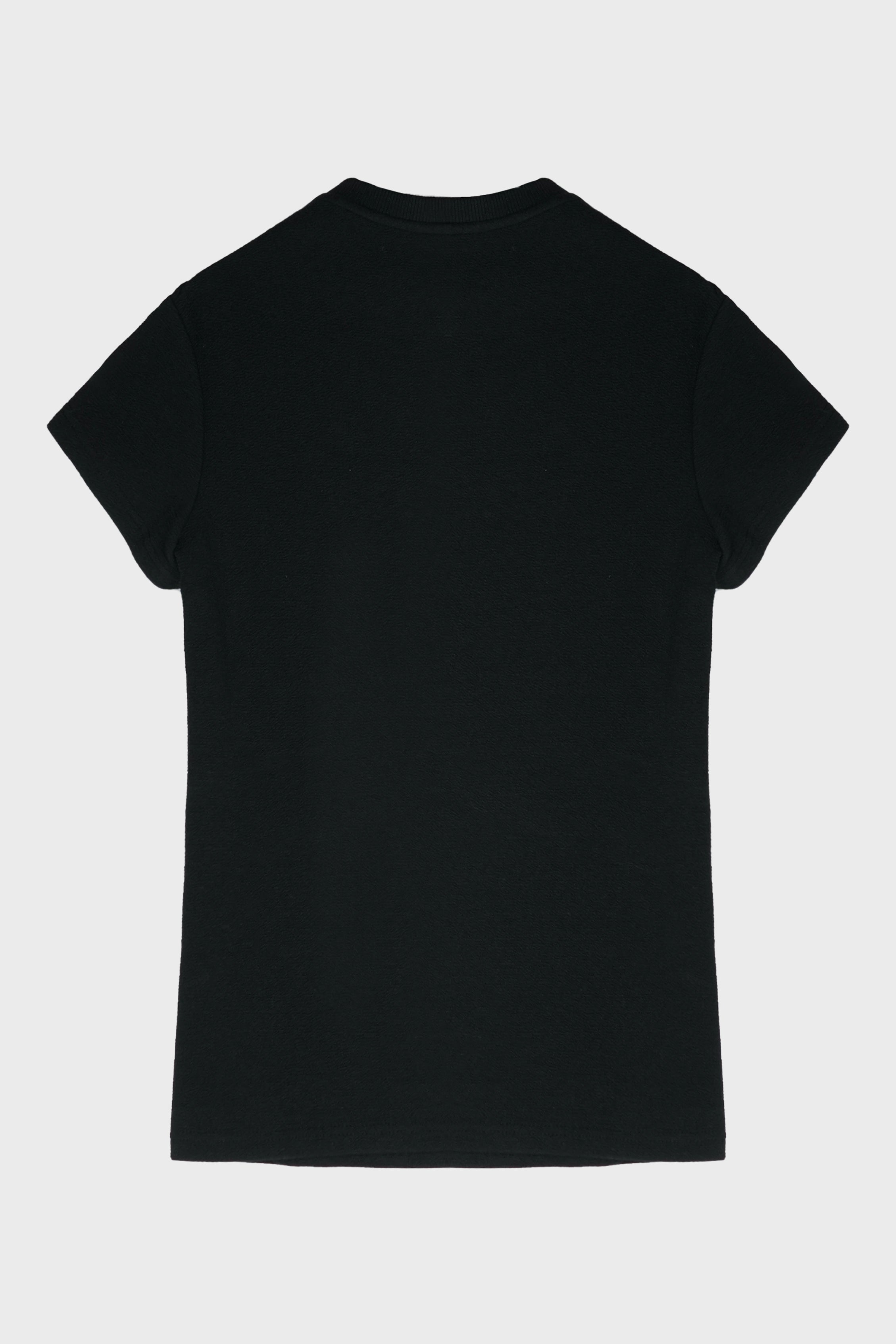 TIGHT SHORT-SLEEVED T-SHIRT BLACK