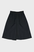 SILK WOOL SHORTS BLACK