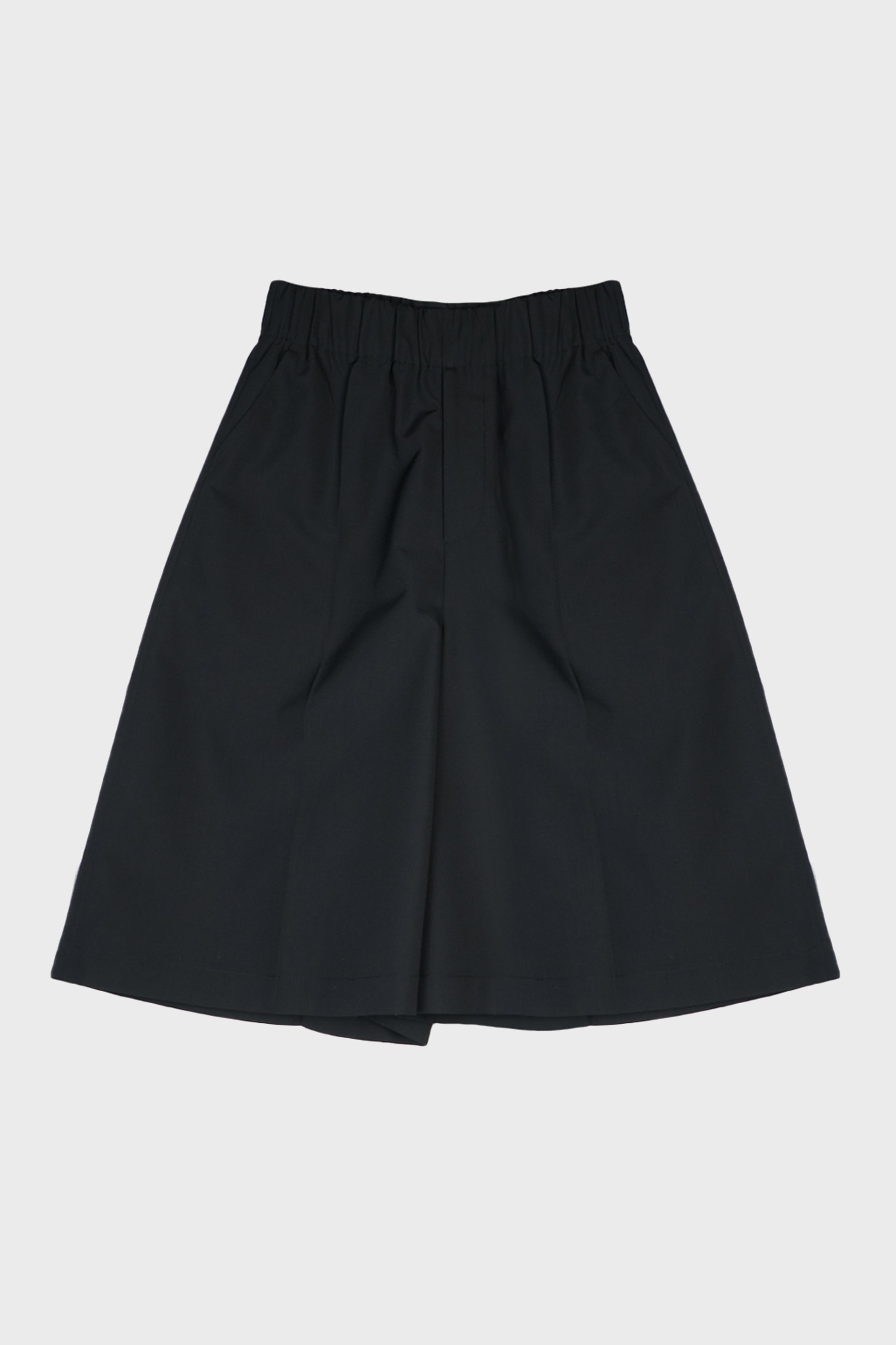 SILK WOOL SHORTS BLACK