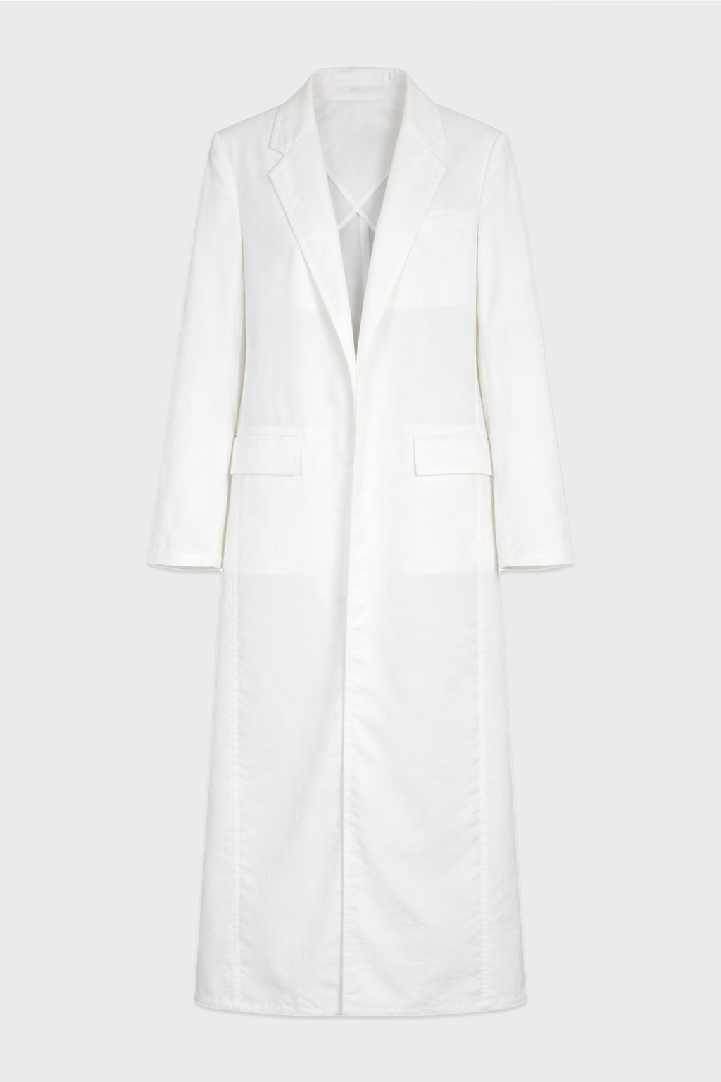 NYLON TRANSLUCENT COAT WHITE