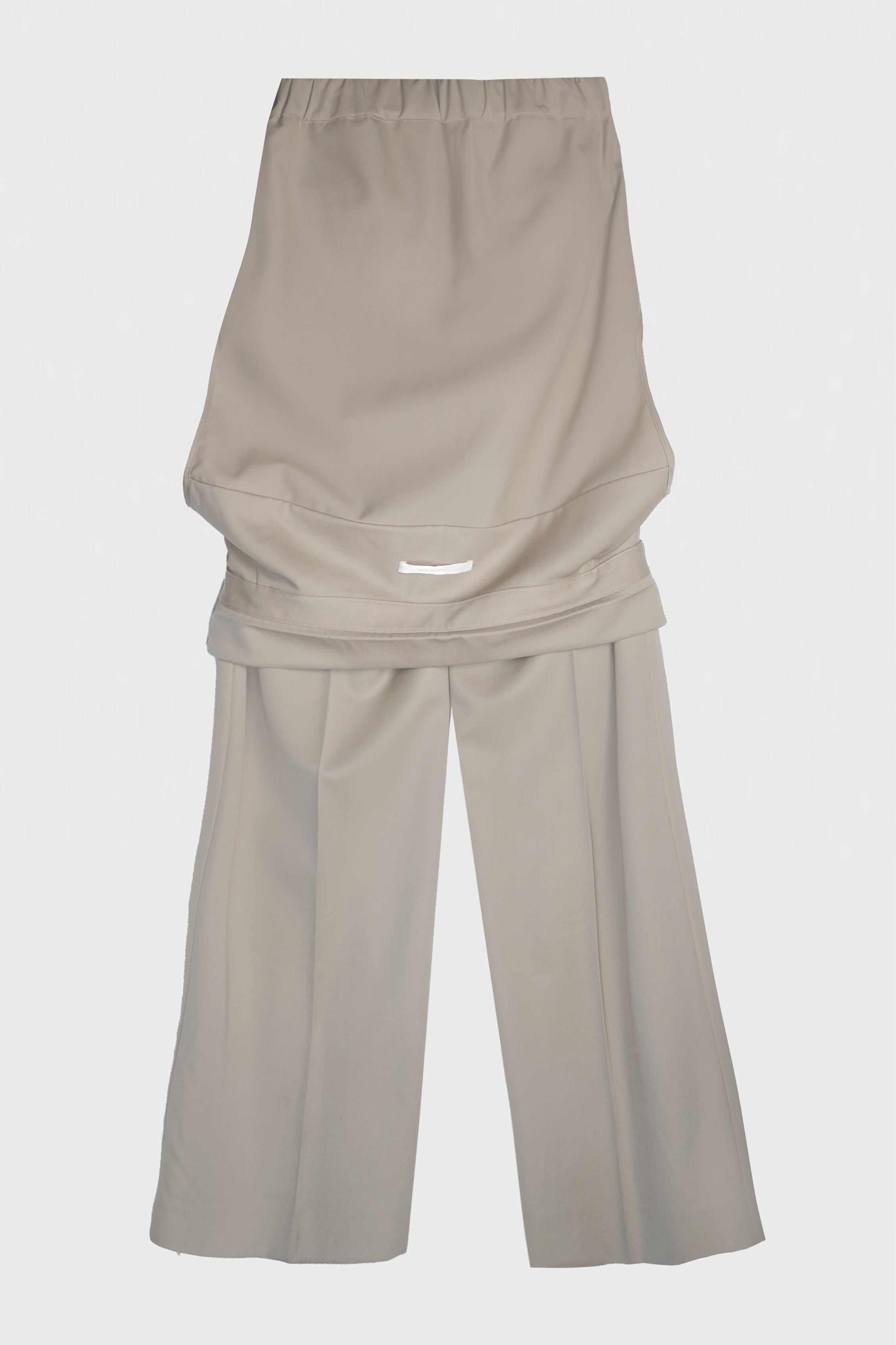 WOOL SHIRT-WAIST TROUSERS KHAKI