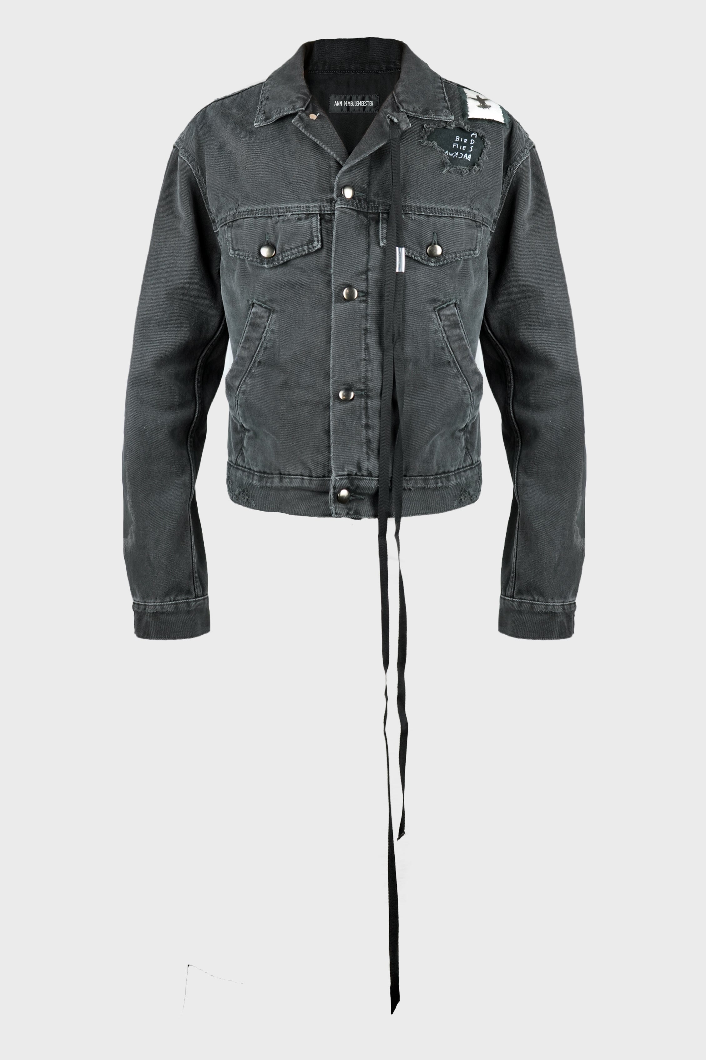 ANN DEMEULEMEESTER - RAF 5-POCKETS STANDARD BLOUSON WITH PRINTED