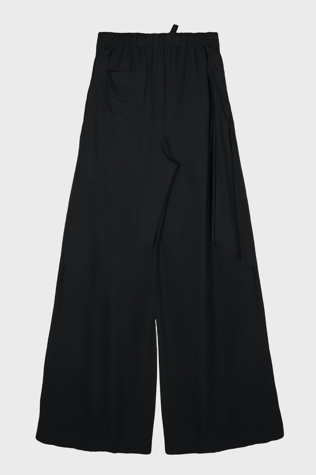 MARKE COMFORT LOUNGE PANTS WITH BELTED APRON BLACK