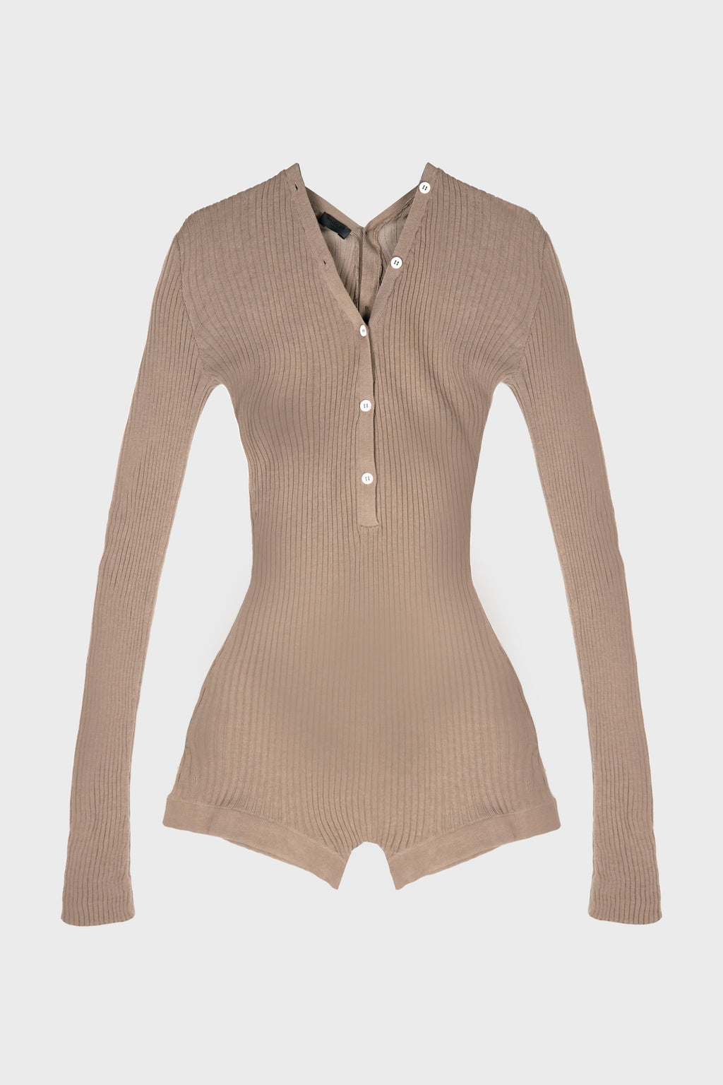 KNIT BODYSUIT TAUPE