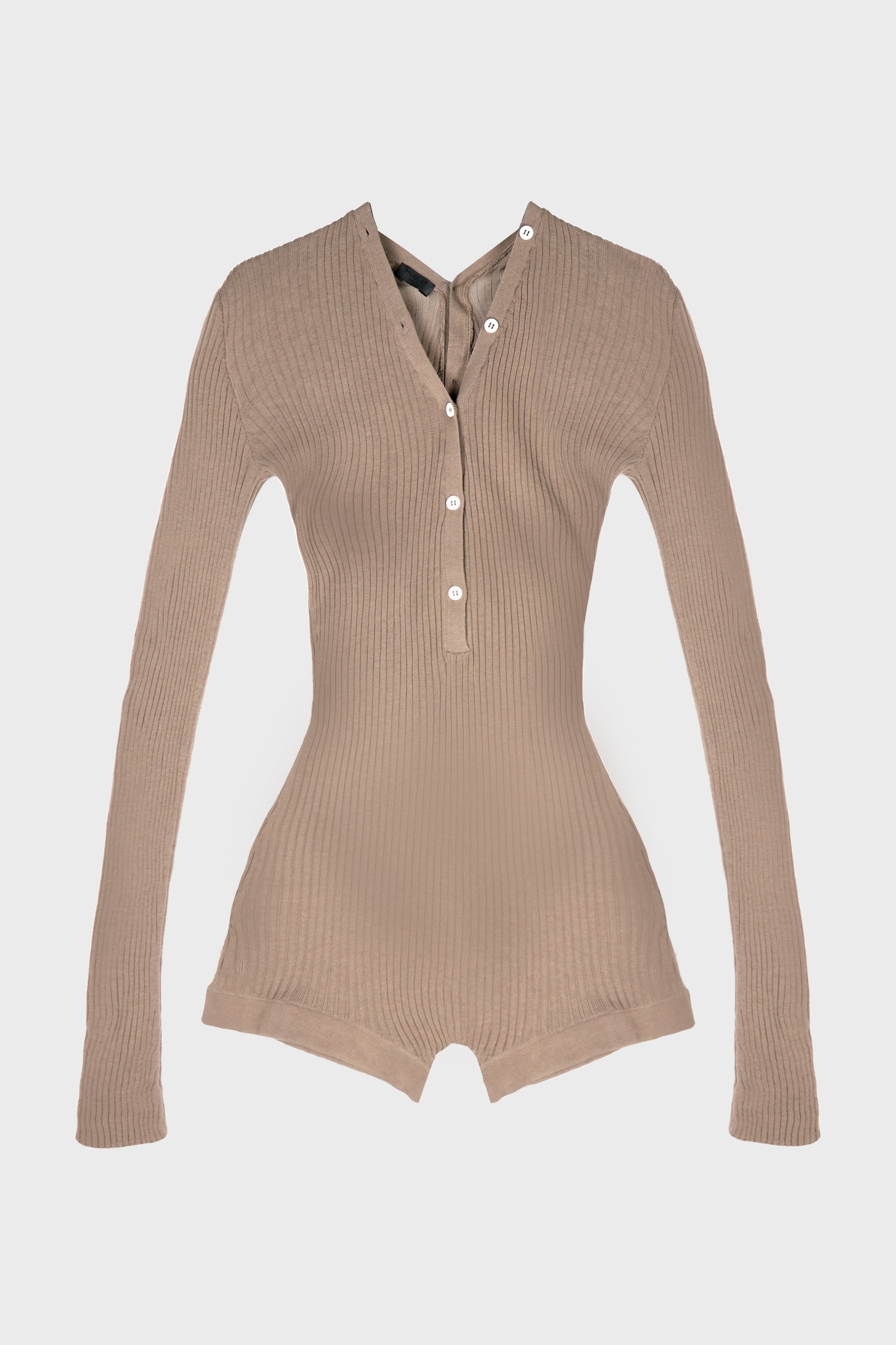 KNIT BODYSUIT TAUPE
