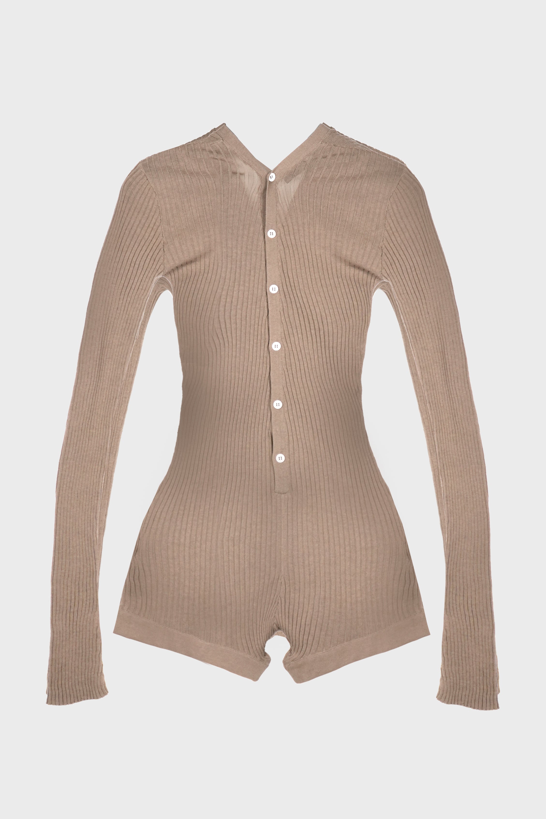 KNIT BODYSUIT TAUPE