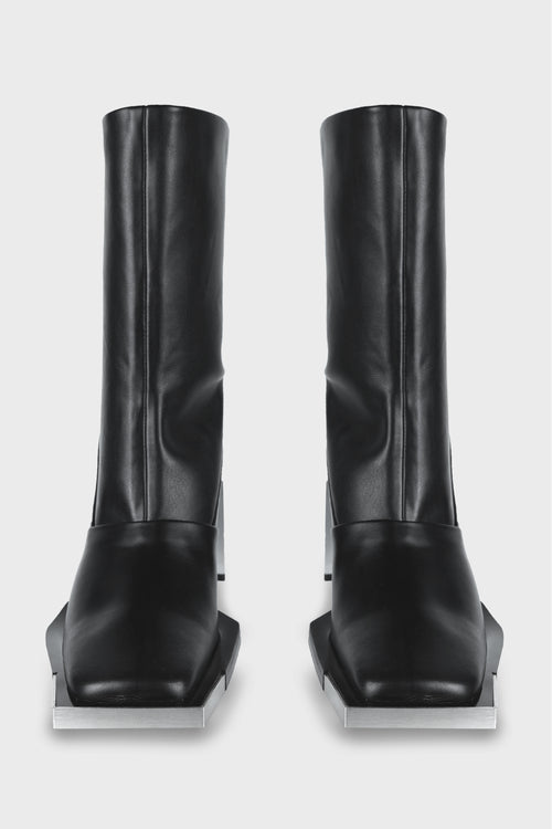 ANKLE-HIGH BOOTS BLACK