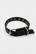 CHOKER W/SILVER CROSSES