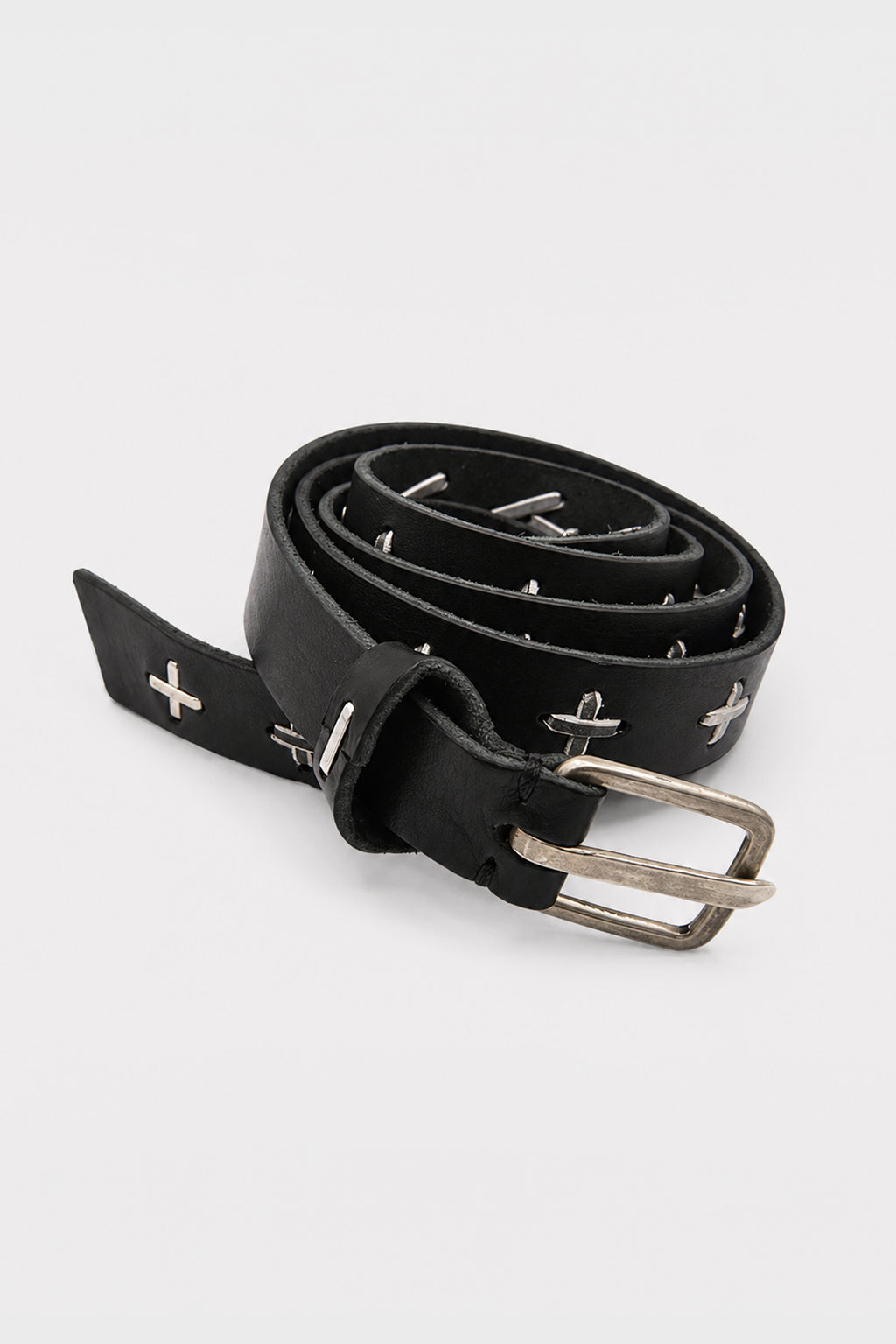 STITCH CROSSES MEDIUM BELT BLACK/CARBON