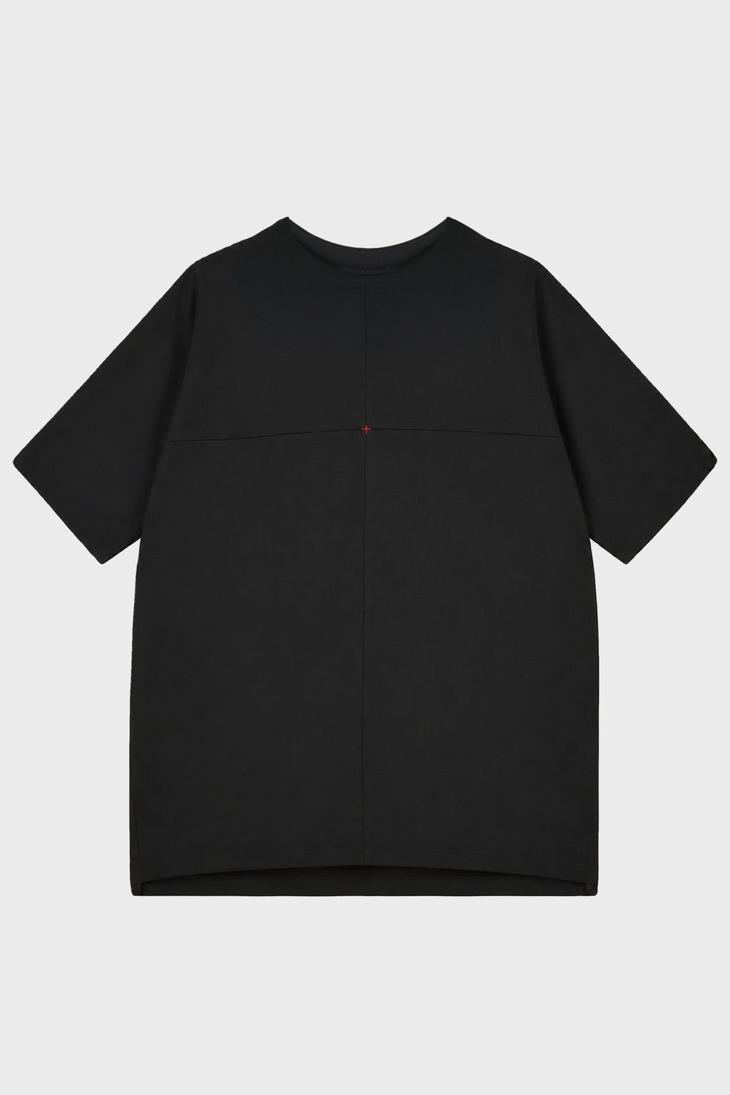 OVERSIZED ONE PIECE SHORT SLEEVE T-SHIRT BLACK