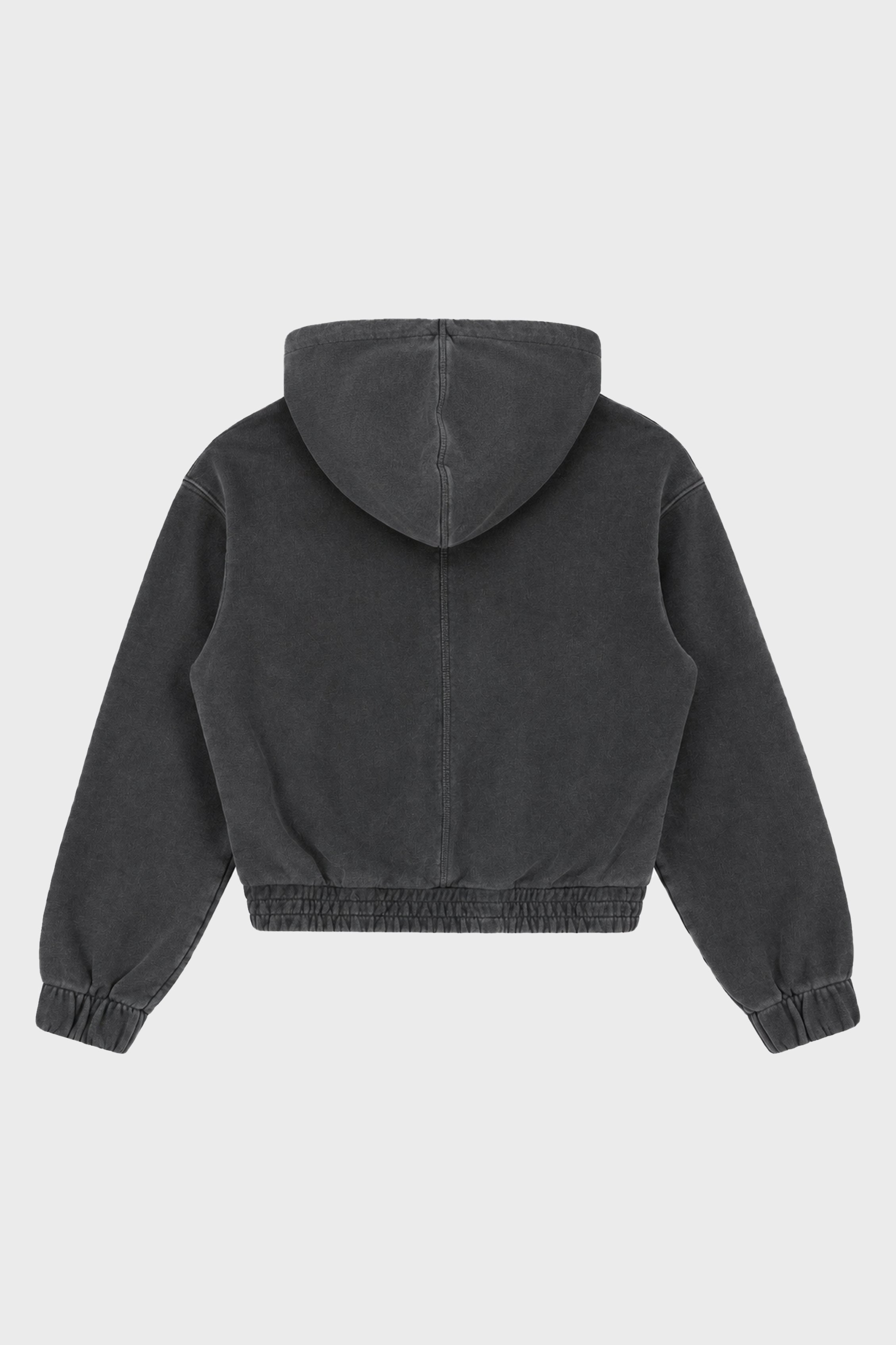COMMUNITY ZIPPED HOODIE WASHED BLACK