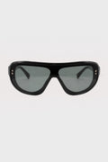 × JACQUEMUS SHIELD SUNGLASSES BLACK