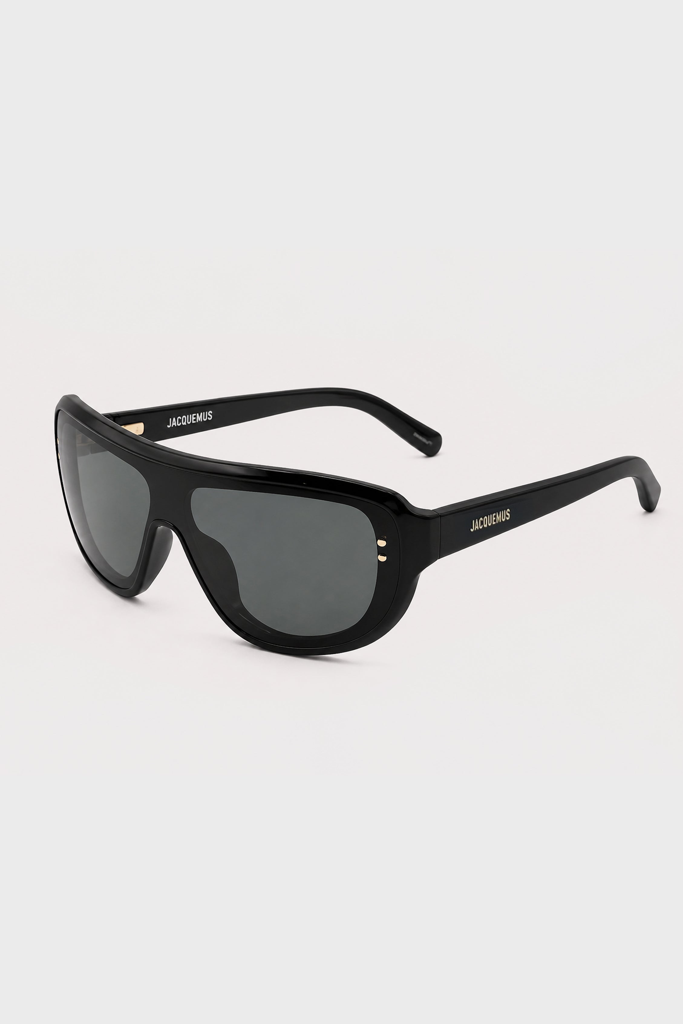 × JACQUEMUS SHIELD SUNGLASSES BLACK