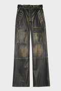 VINTAGE LEATHER MOTO PANTS
