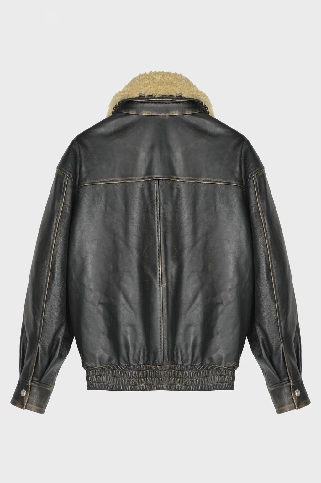 LEATHER AVIATOR JACKET