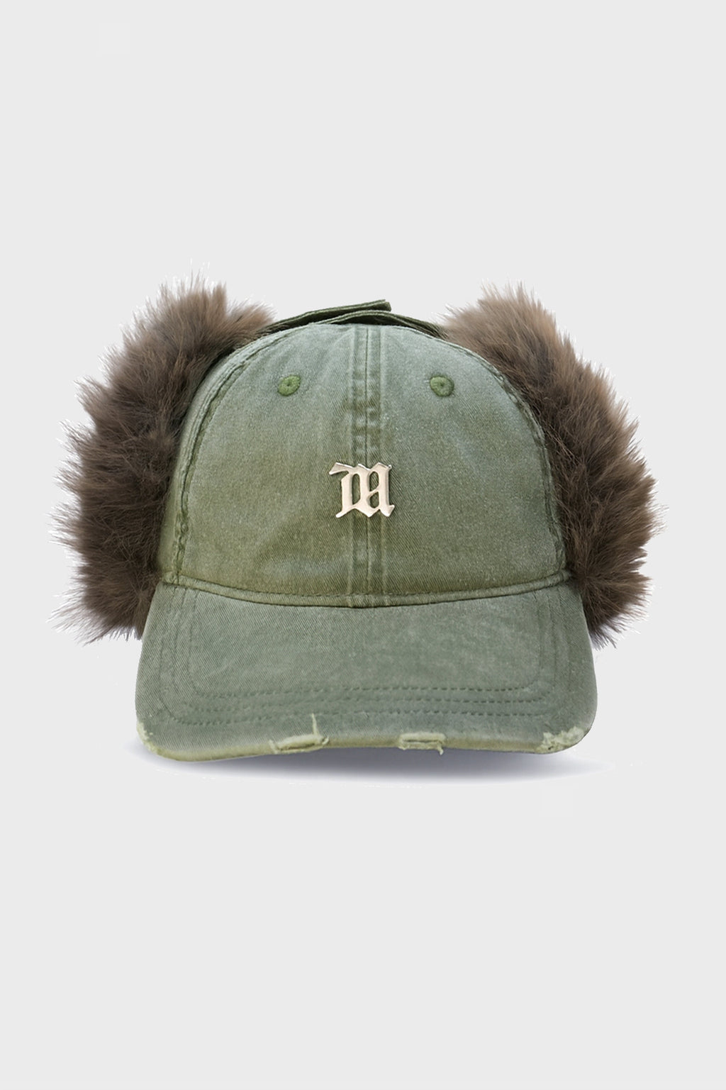SANKT MORITZ FUR CAP OLIVE