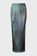 MESH LONG SKIRT "WATER"