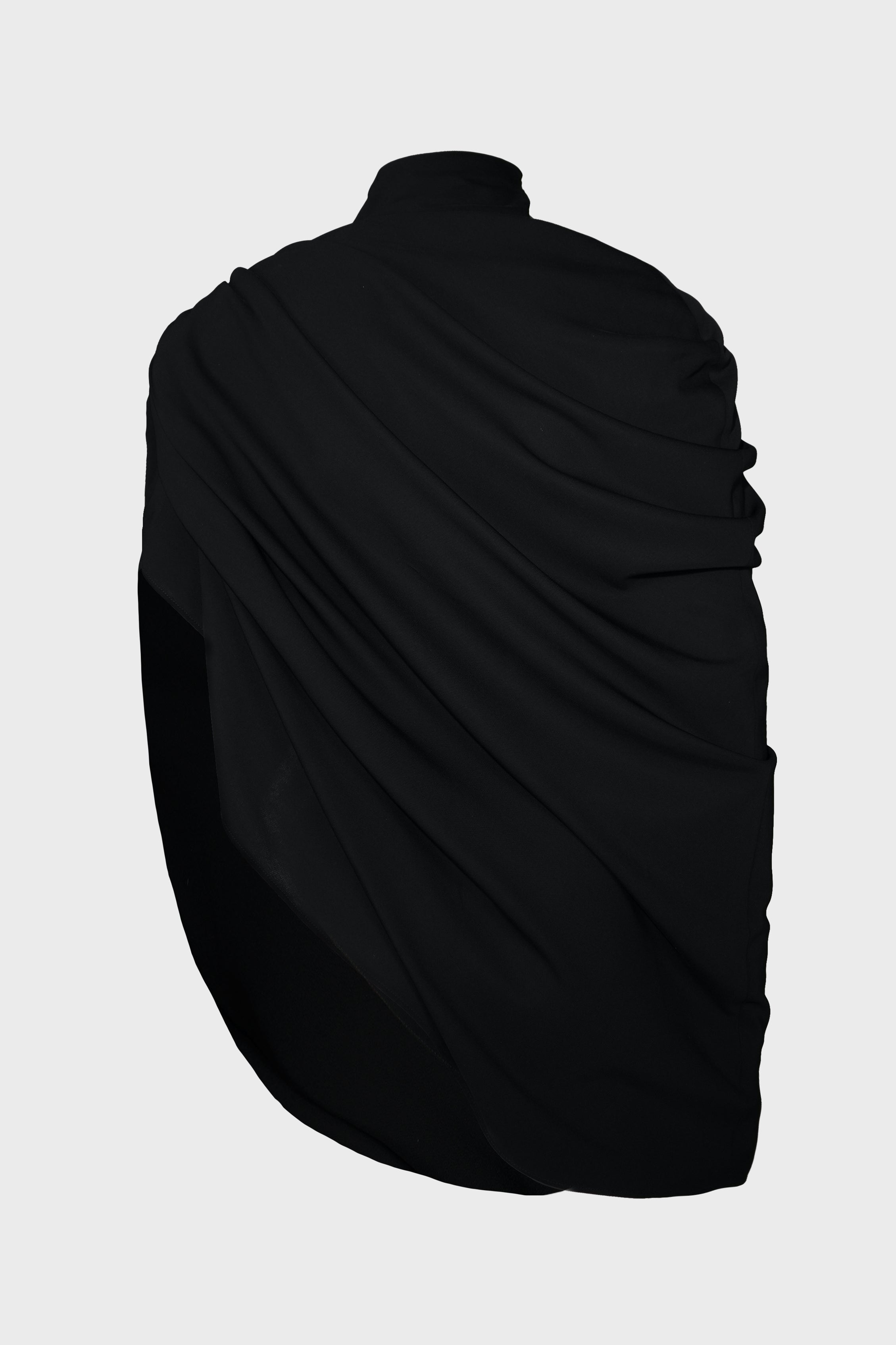 DRAPED JERSEY TOP WITH COCKRING DETAIL