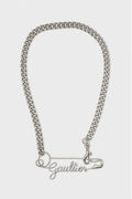 GAULTIER SAFETY PIN REMOVABLE NECKLACE