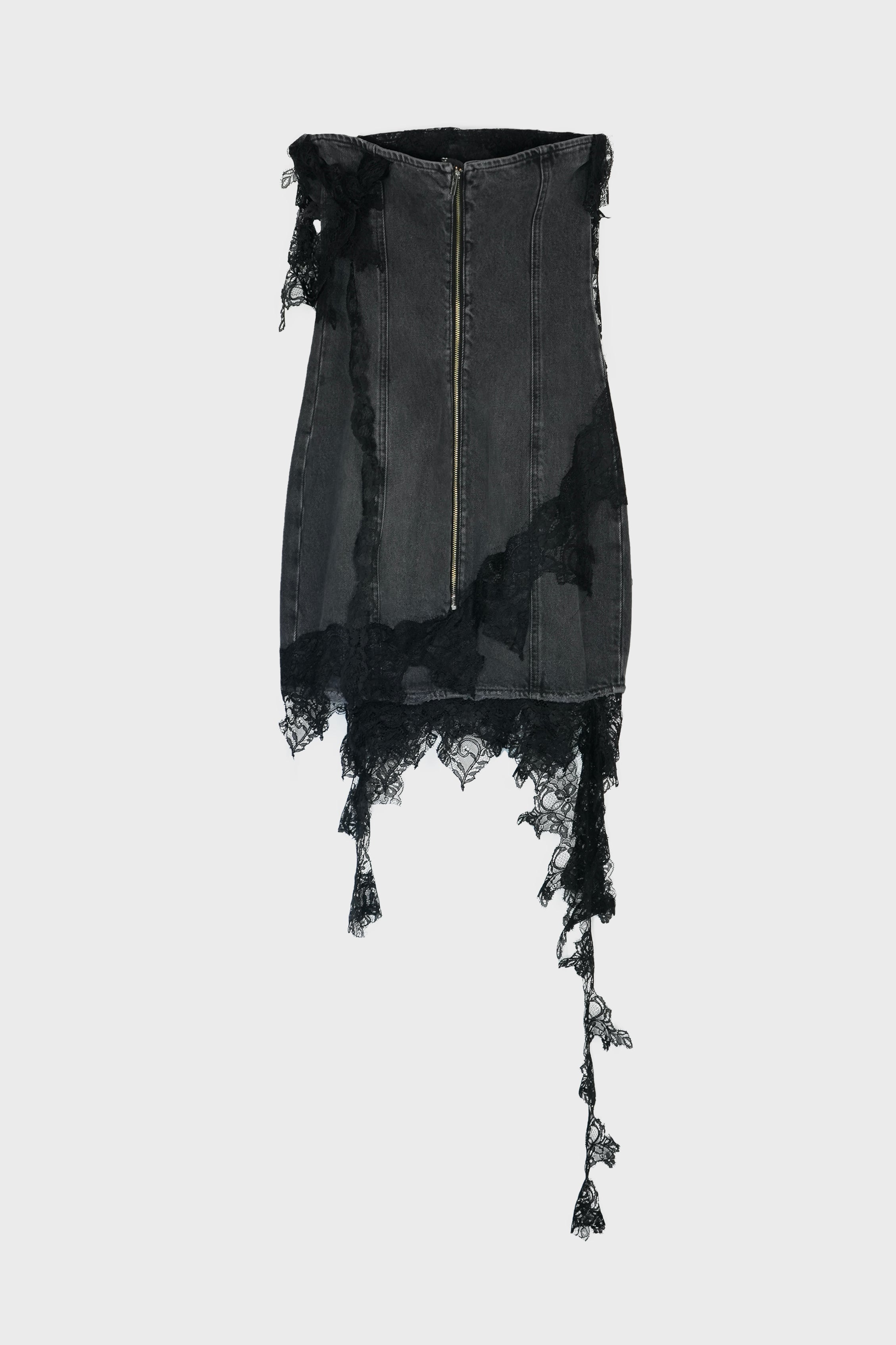 BLUMARINE - DENIM W/LACE DRESS LABSTORE WORLD BLUMARINE - DENIM W/LACE DRESS LABSTORE WORLD