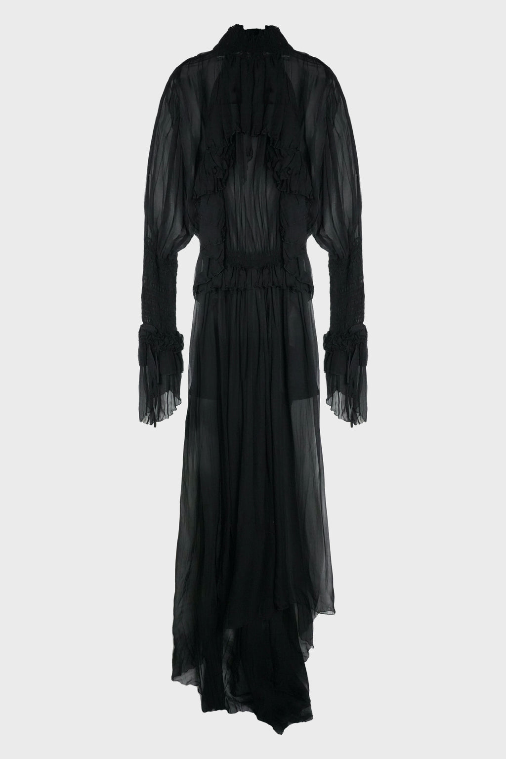 CHIFFON PLISSE DRESS