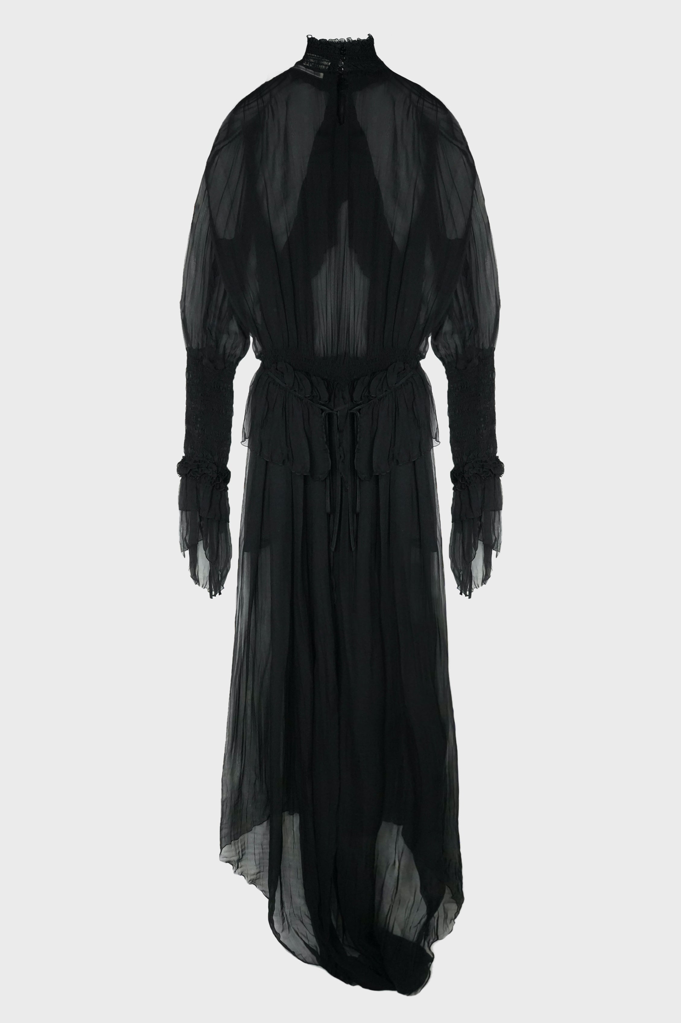 CHIFFON PLISSE DRESS