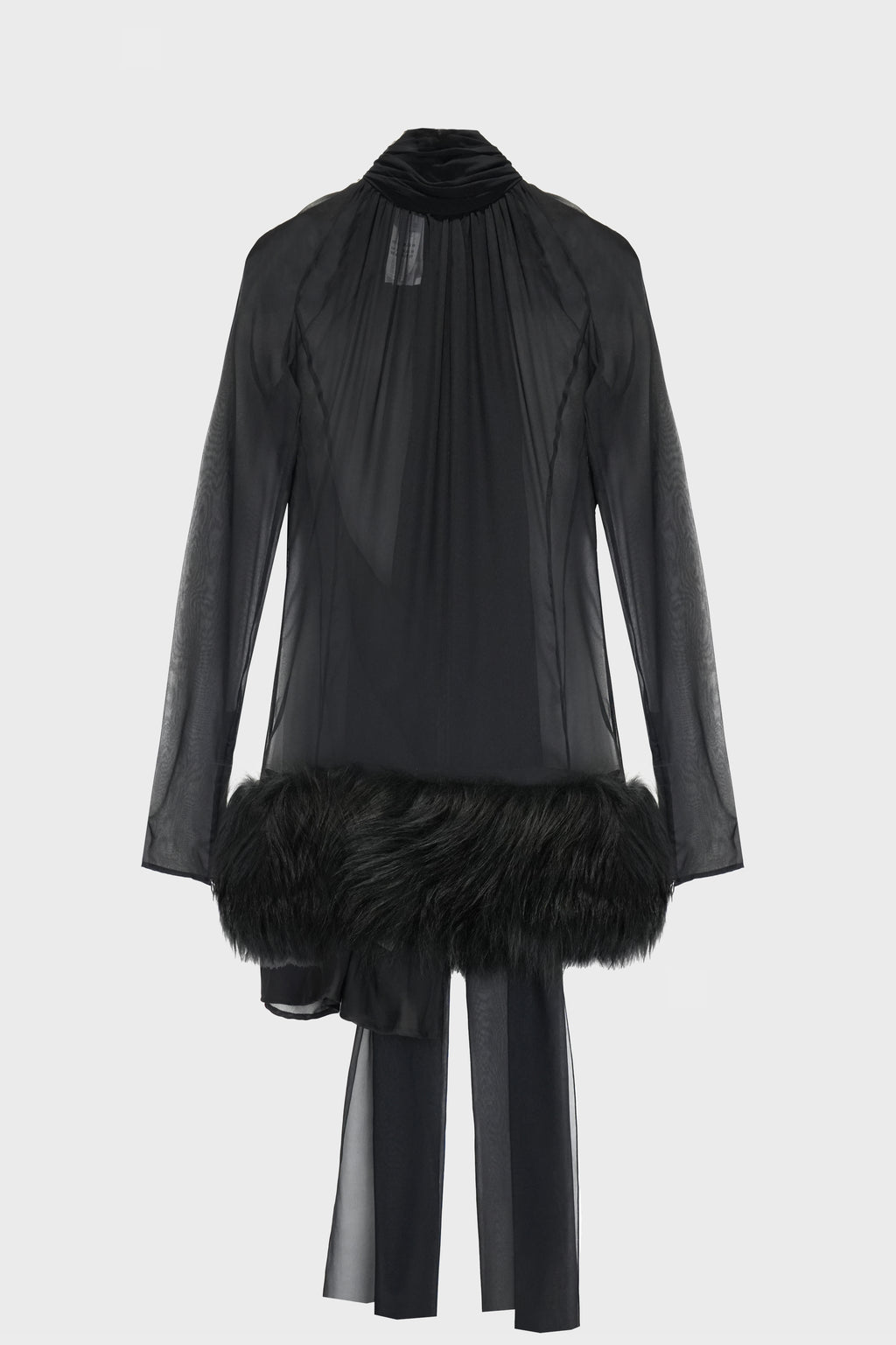 GEORG DRESS W/FUR