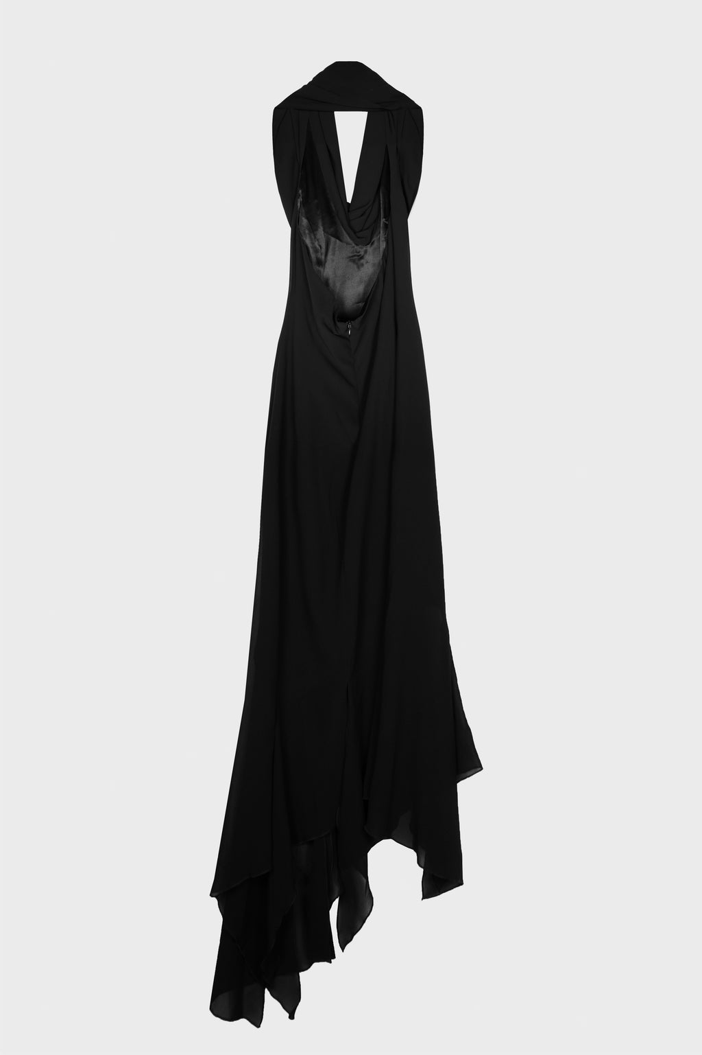 DRAPED DRESS BLACK