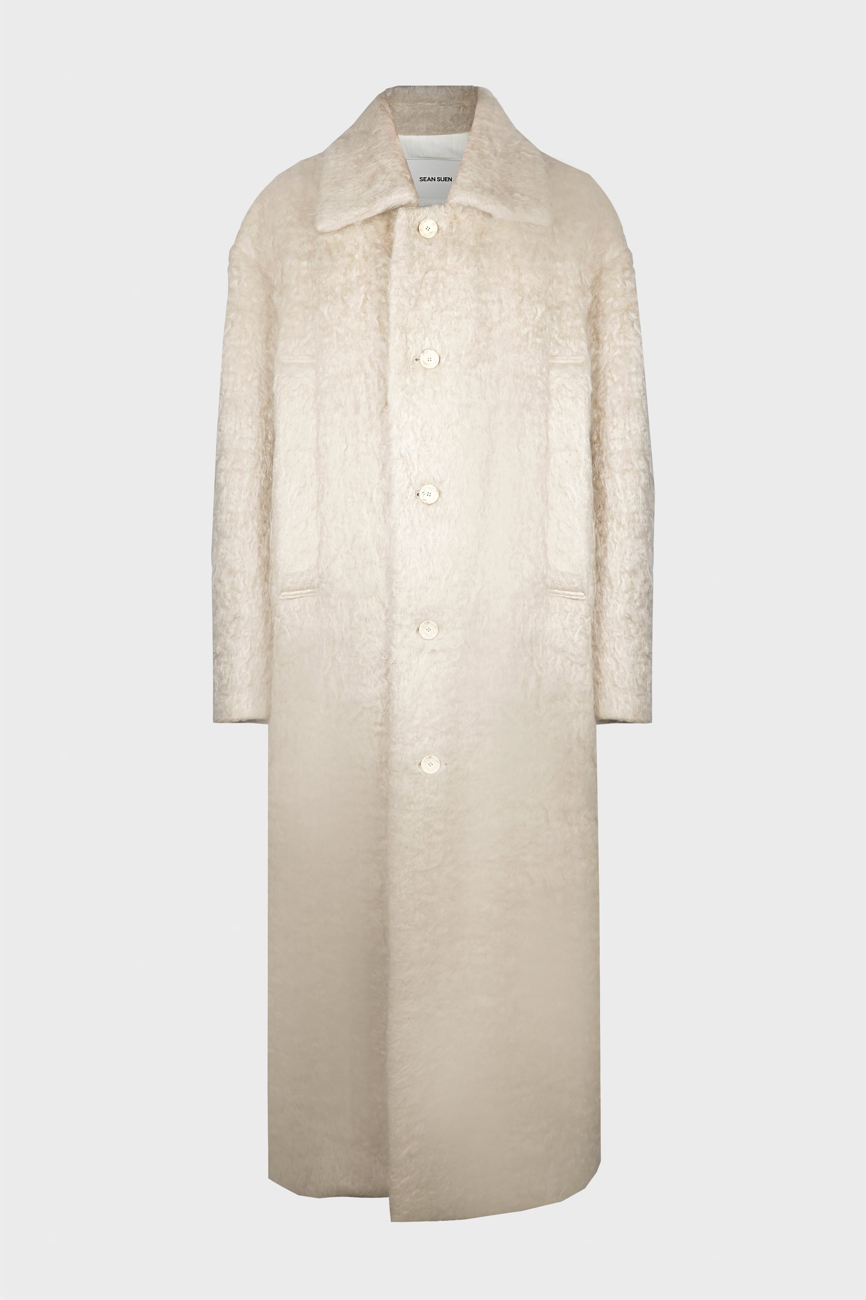 BEIGE WOOL TEXTURE COAT