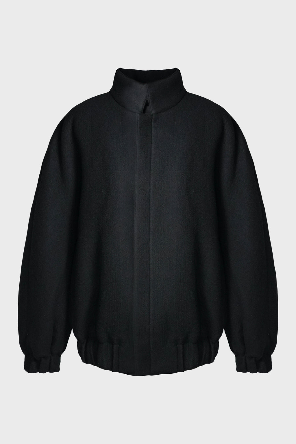 WOOL COTTON-INTERLAYER DRAWSTRING JACKET