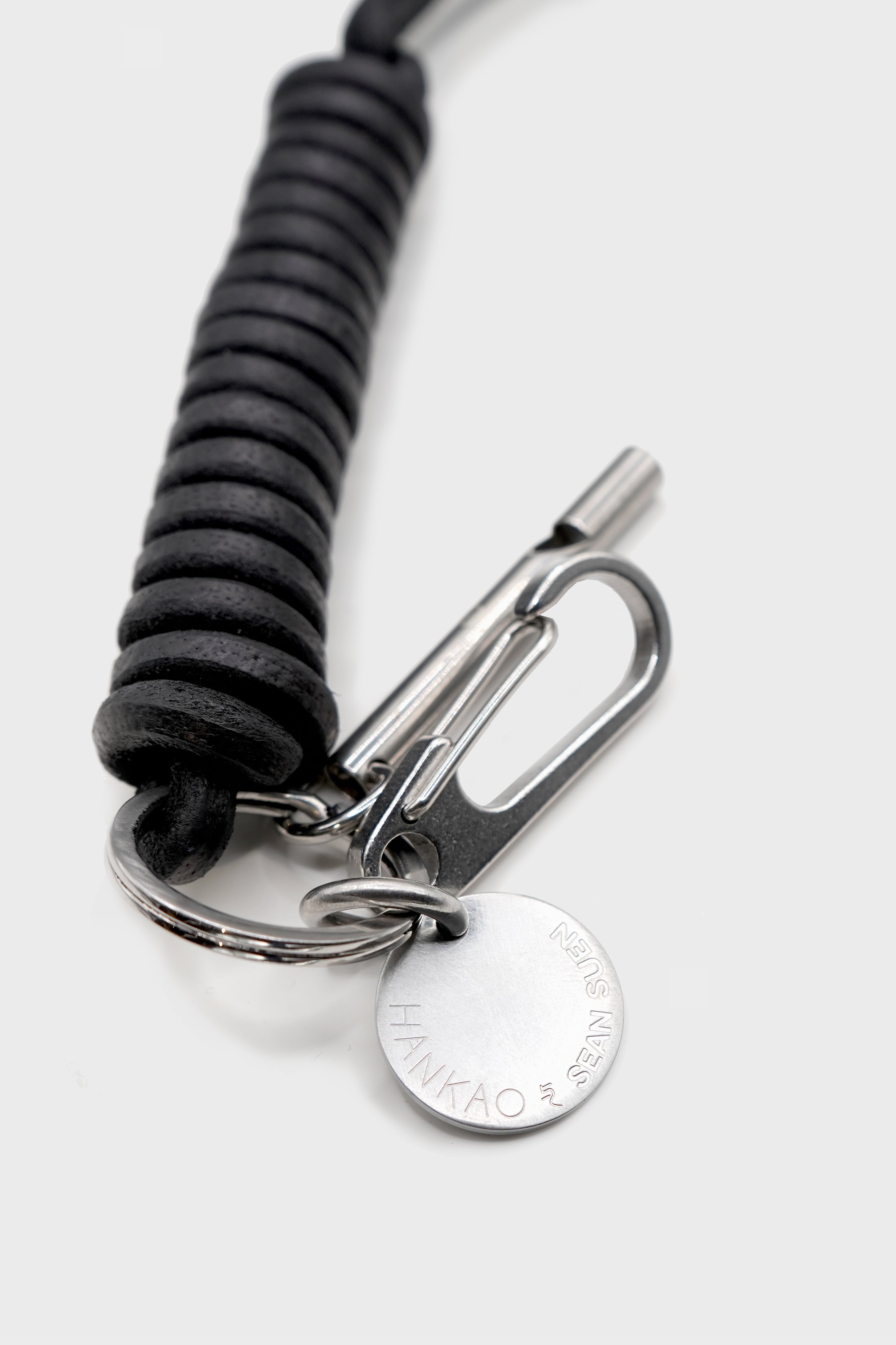 BLACK ROPE WORK KEYCHAIN