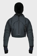PADDED HARNESS JACKET W/ BALACLAVA CHARCOAL