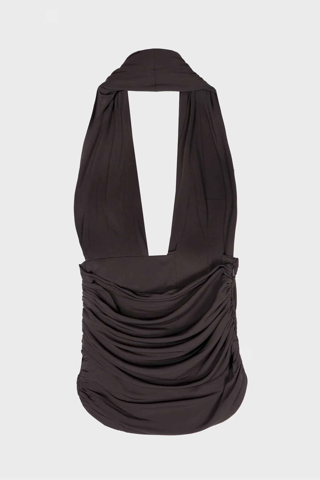 DRAPED CUMMERBUND JERSEY TOP