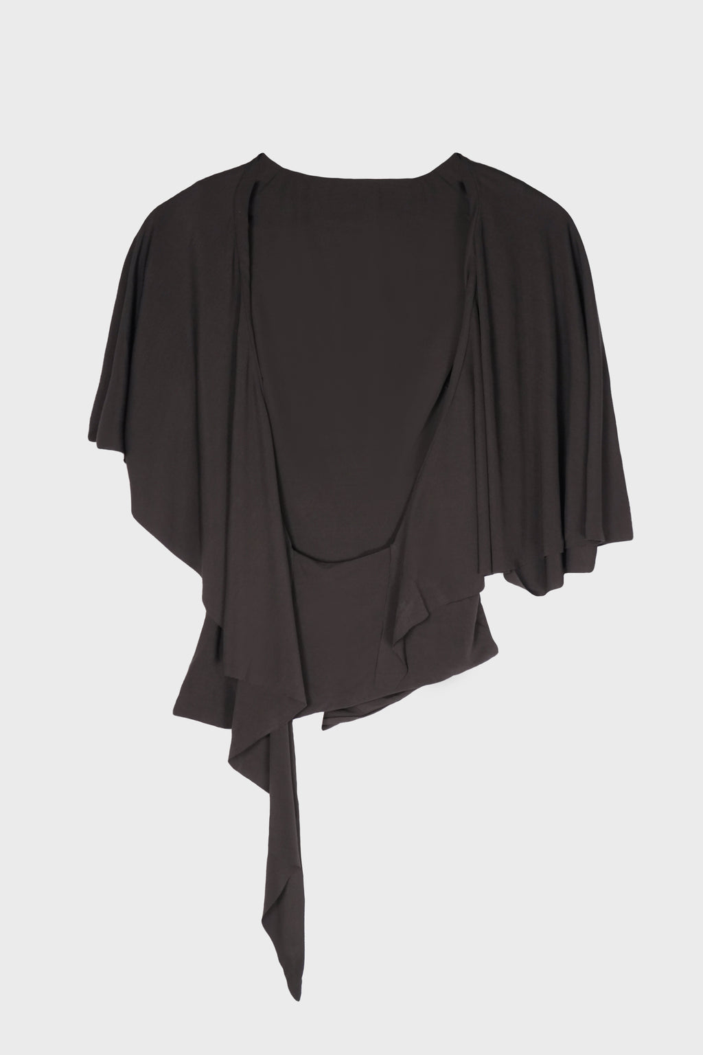 FLUTED JERSEY TOP