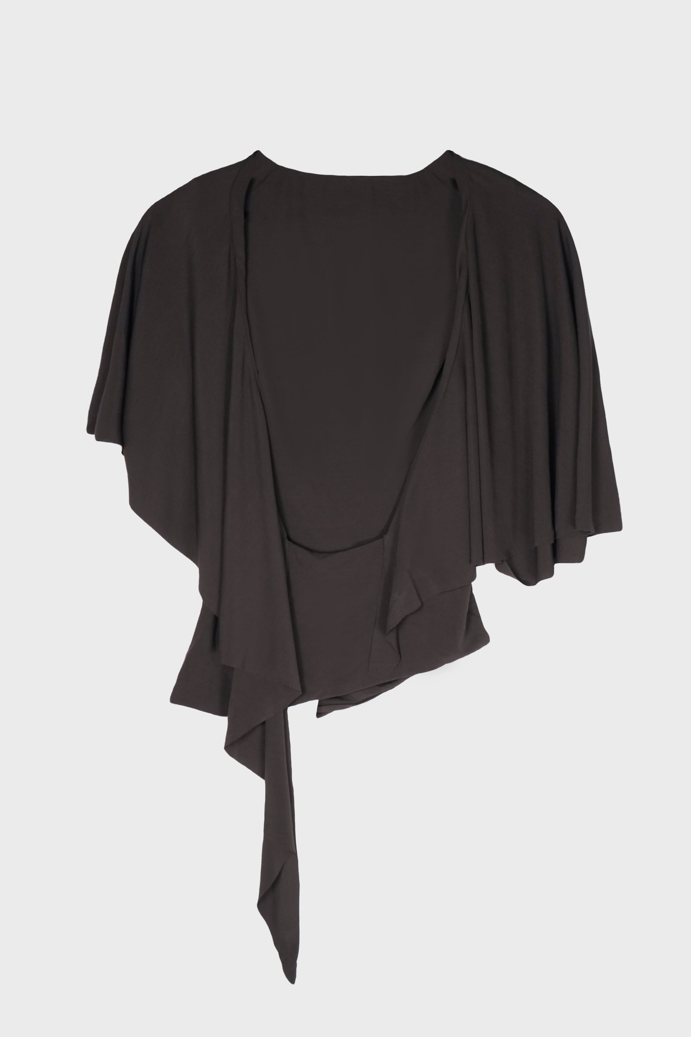 FLUTED JERSEY TOP