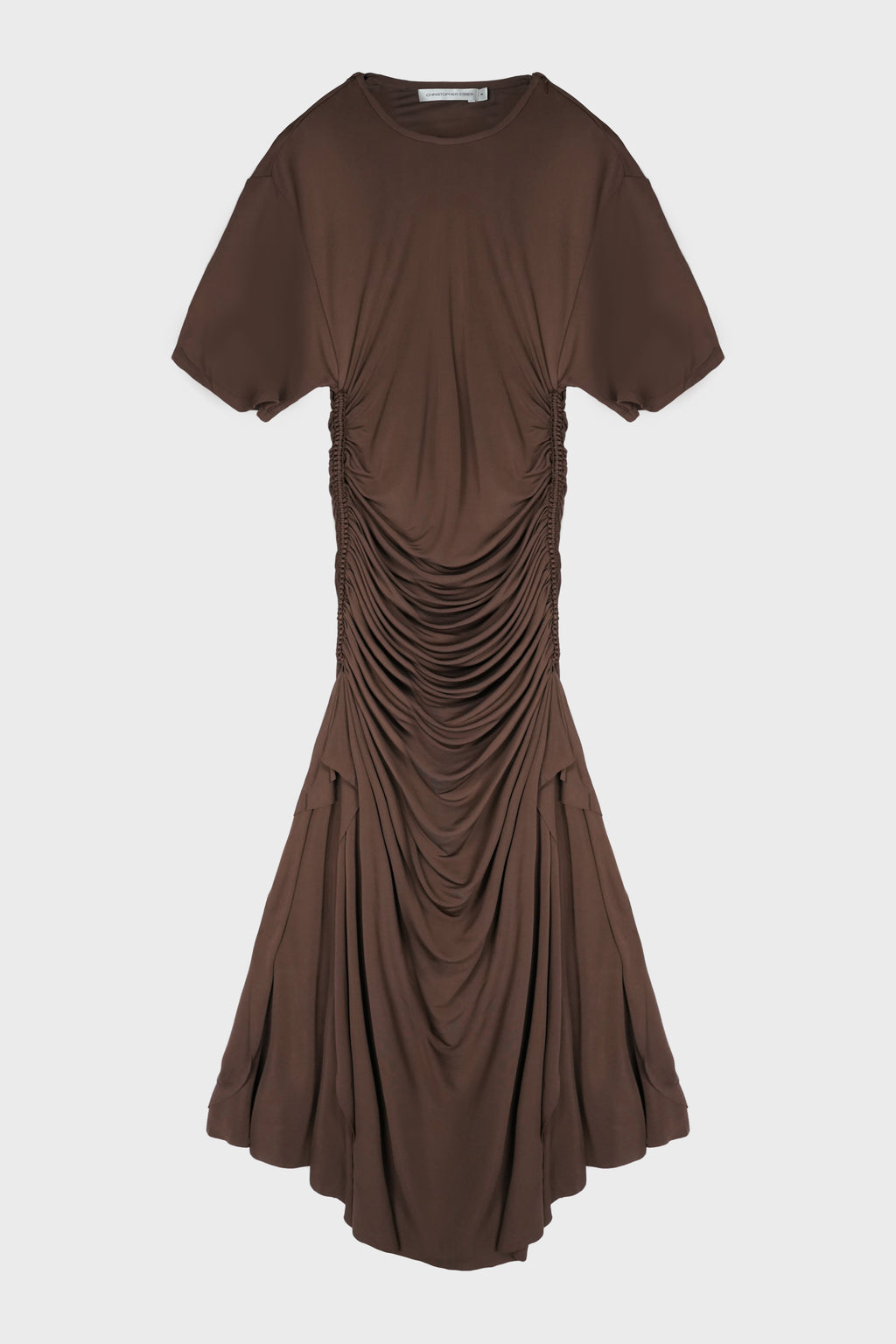 SHIBARI JERSEY RUCHE TEE DRESS