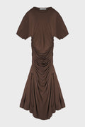 SHIBARI JERSEY RUCHE TEE DRESS