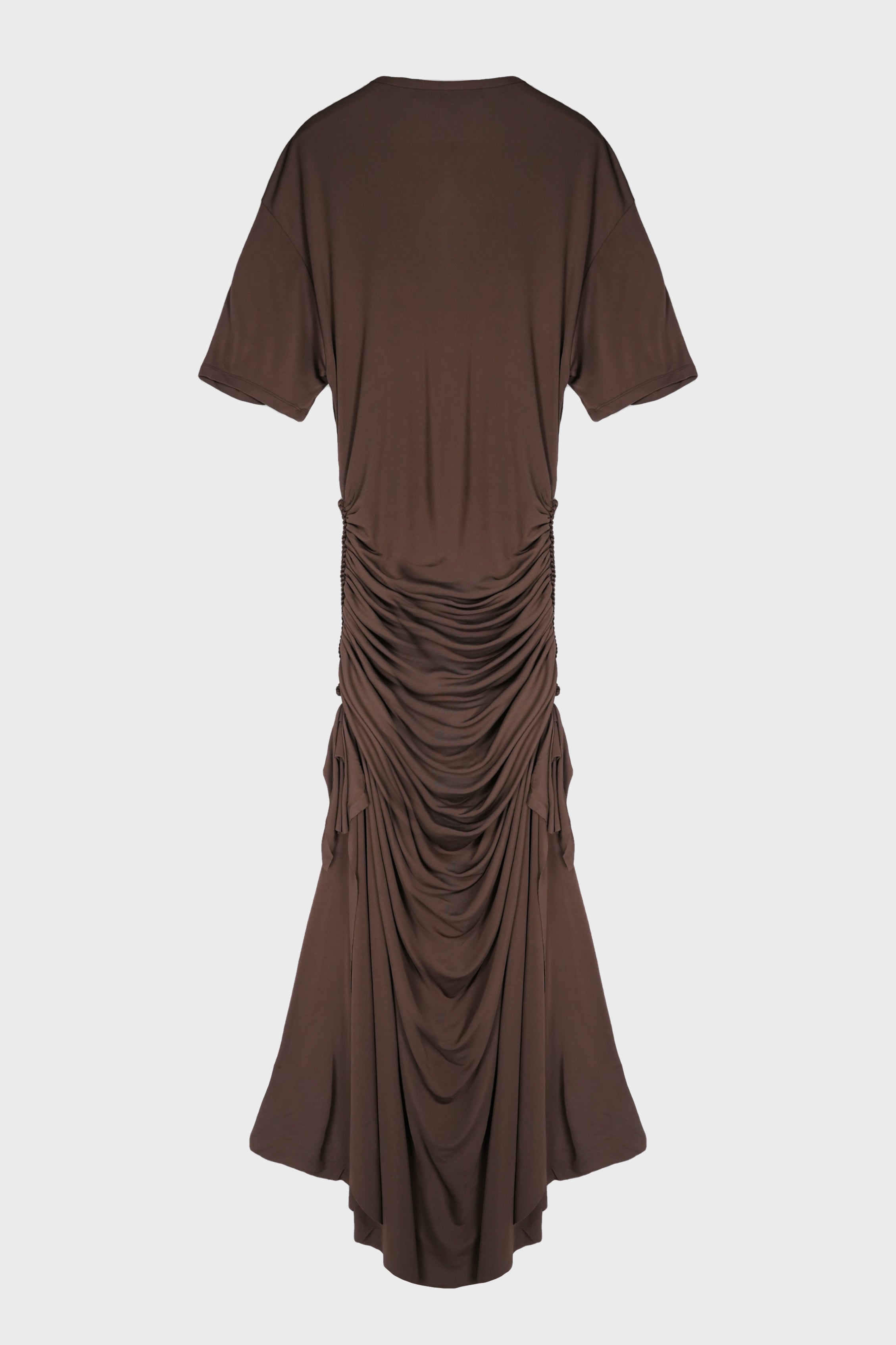 SHIBARI JERSEY RUCHE TEE DRESS