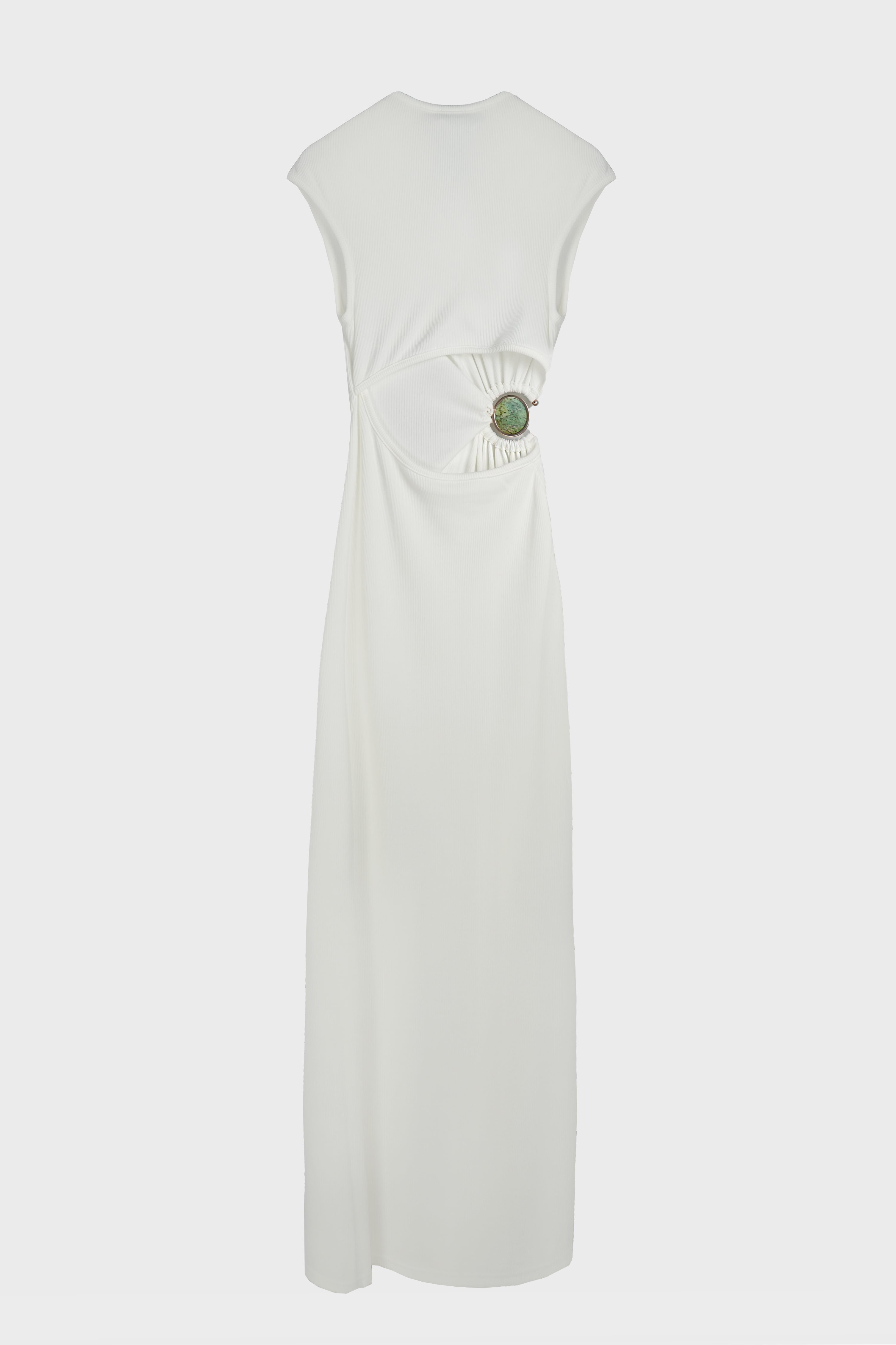 MINERAL STONE RUCHED TANK DRESS